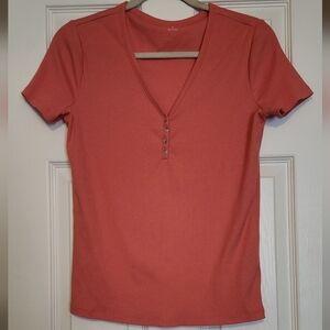 GAP Ribbed Henley T-shirt